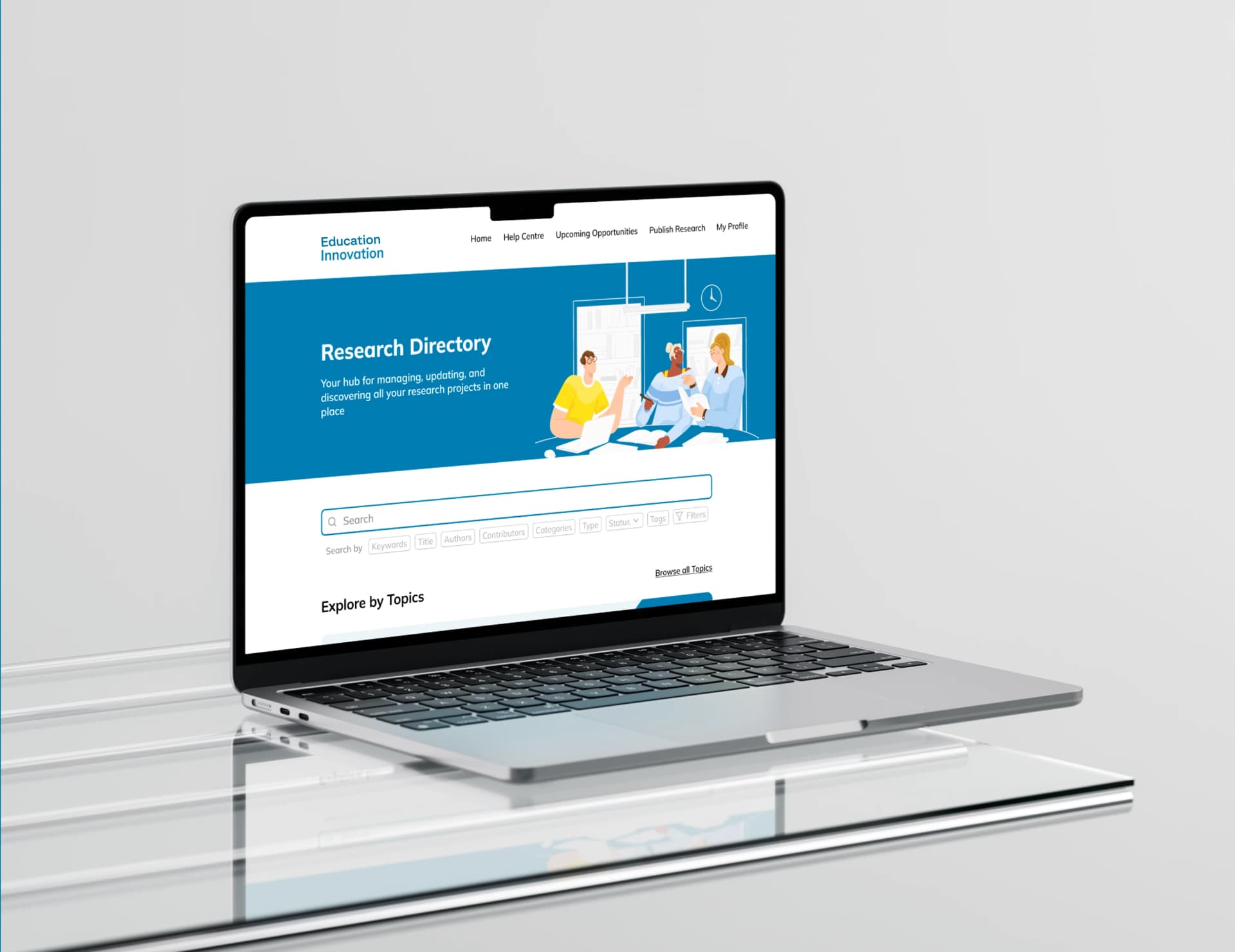 Research Directory Feature for Student Web Application