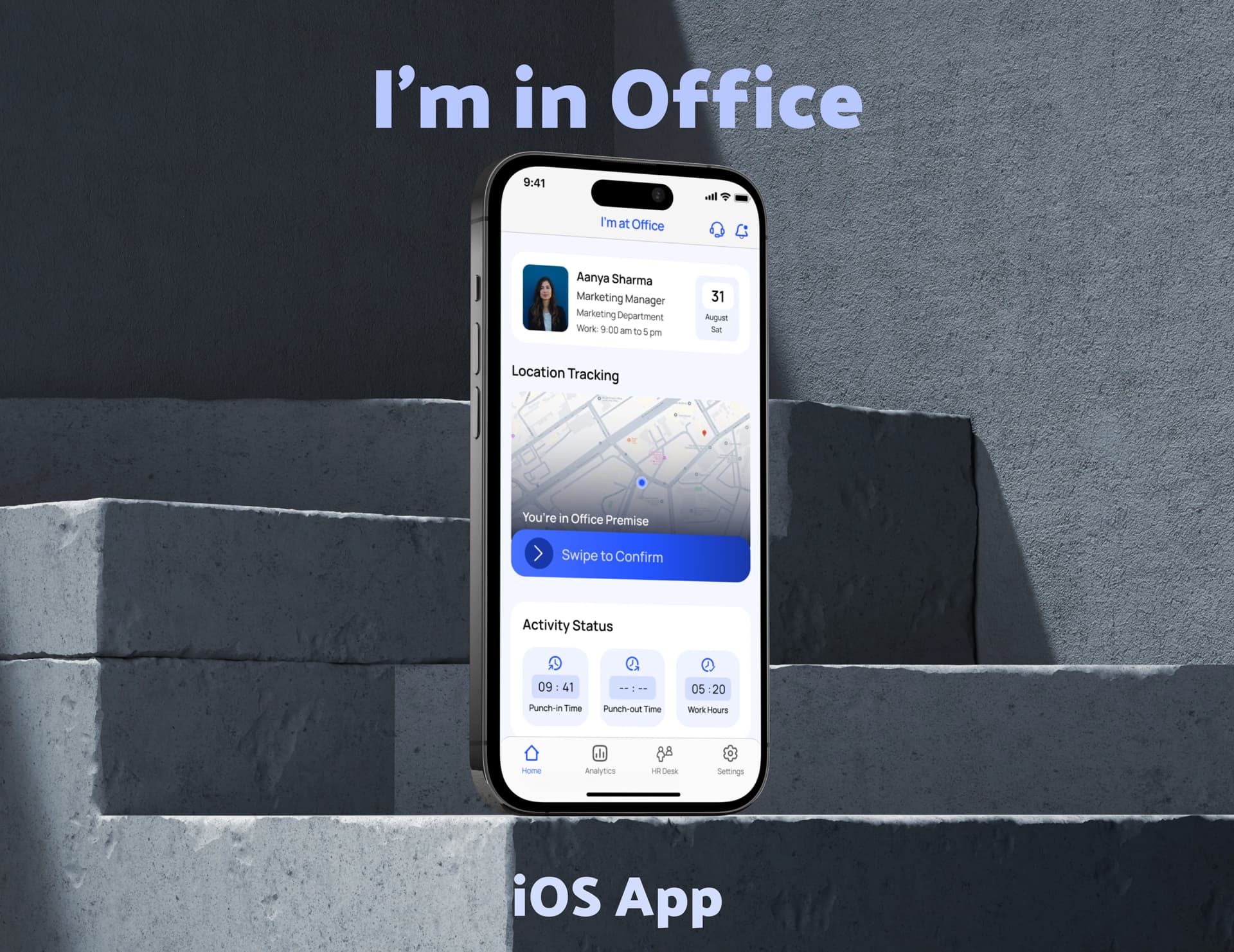 I'm in Office - Smart Attendance & Productivity Tracker